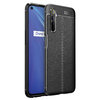 Flexi Slim Litchi Texture Case for realme 6 - Black Stitch