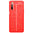 Flexi Slim Litchi Texture Case for realme 6 - Red Stitch