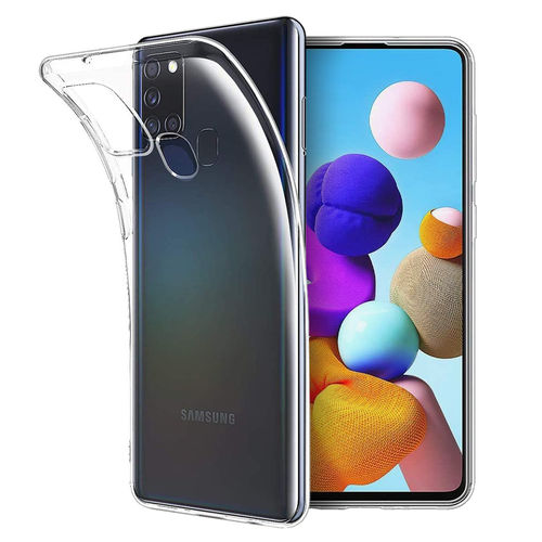 Flexi Slim Gel Case for Samsung Galaxy A21s - Clear (Gloss Grip)