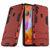 Slim Armour Tough Shockproof Case & Stand for Samsung Galaxy A11 - Red