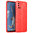 Flexi Slim Litchi Texture Case for Oppo A52 / A72 - Red Stitch