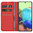 Leather Wallet Case & Card Holder Pouch for Samsung Galaxy A71 5G - Red