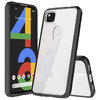 Hybrid Fusion Tough Bumper Case for Google Pixel 4a - Black (Clear)