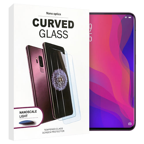 UV Liquid 3D Curved Tempered Glass Screen Protector for Oppo Find X