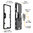 Slim Armour Tough Shockproof Case / Ring Holder Stand for Oppo Find X2 Pro - Black