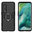 Slim Armour Tough Shockproof Case / Ring Holder Stand for Oppo Find X2 Pro - Black
