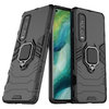 Slim Armour Tough Shockproof Case / Ring Holder Stand for Oppo Find X2 Pro - Black
