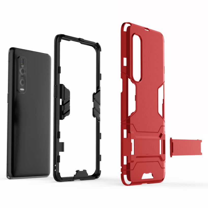 Slim Armour Shockproof Case for Oppo Find X2 Pro (Red) Slim Armour Shockproof Case for Oppo Find X2 Pro (Red)