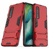 Slim Armour Tough Shockproof Case & Stand for Oppo Find X2 Pro - Red