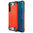 Military Defender Tough Shockproof Case for Motorola Edge - Red