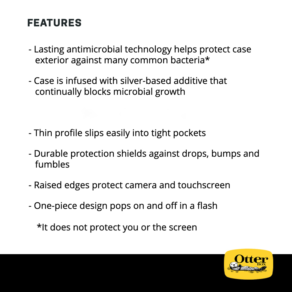 OtterBox Symmetry Shockproof Case for Samsung Galaxy Note 20 (Black)