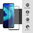 Full Coverage Tempered Glass Screen Protector for Motorola Moto G8 Power Lite - Black