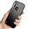 Anti-Shock Grid Texture Tough Case for Motorola Moto G8 Power Lite - Black