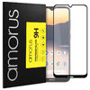 Amorus Full Coverage Tempered Glass Screen Protector for Nokia 2.3 - Black