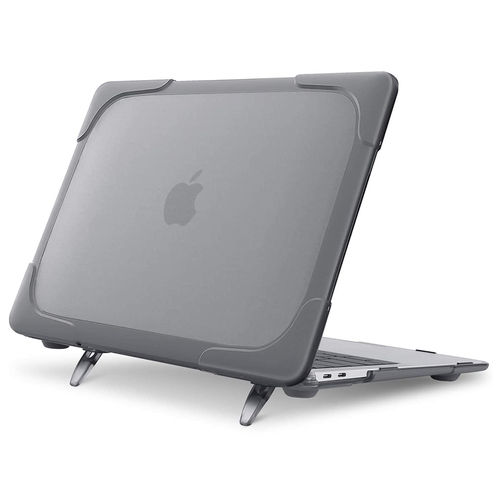 Heavy Duty Tough Shockproof Case for Apple MacBook Air (13-inch) 2020 / 2019 / 2018 - Grey