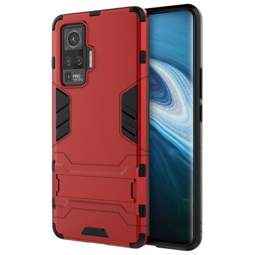 Slim Armour Tough Shockproof Case & Stand for Vivo X50 Pro - Red