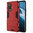 Slim Armour Tough Shockproof Case & Stand for Vivo X50 Pro - Red