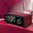 Laser (4-in-1) Qi Wireless Charger / Alarm Clock / FM Radio / Bluetooth Speaker - Red