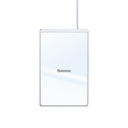 Baseus Card (15W) Ultra-thin Fast Wireless Charger Pad for Phone - White