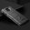Anti-Shock Grid Texture Tough Case for Xiaomi Redmi Note 9 Pro - Black