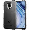 Anti-Shock Grid Texture Tough Case for Xiaomi Redmi Note 9 Pro - Black