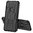 Dual Layer Rugged Shockproof Case & Stand for Alcatel 3L (2020) - Black