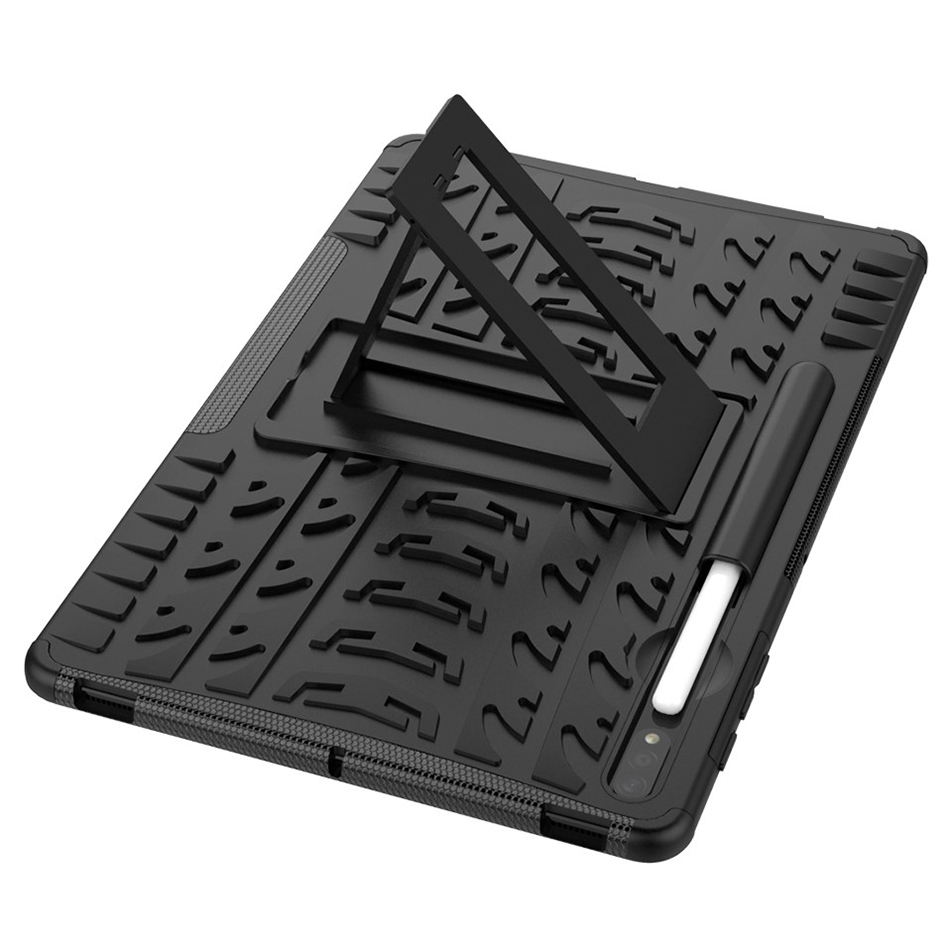 Dual Layer Rugged Shockproof Case for Samsung Galaxy Tab S7+ / S7 FE / S8+ / S9+ / S10+