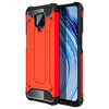 Military Defender Tough Shockproof Case for Xiaomi Redmi Note 9 Pro - Red