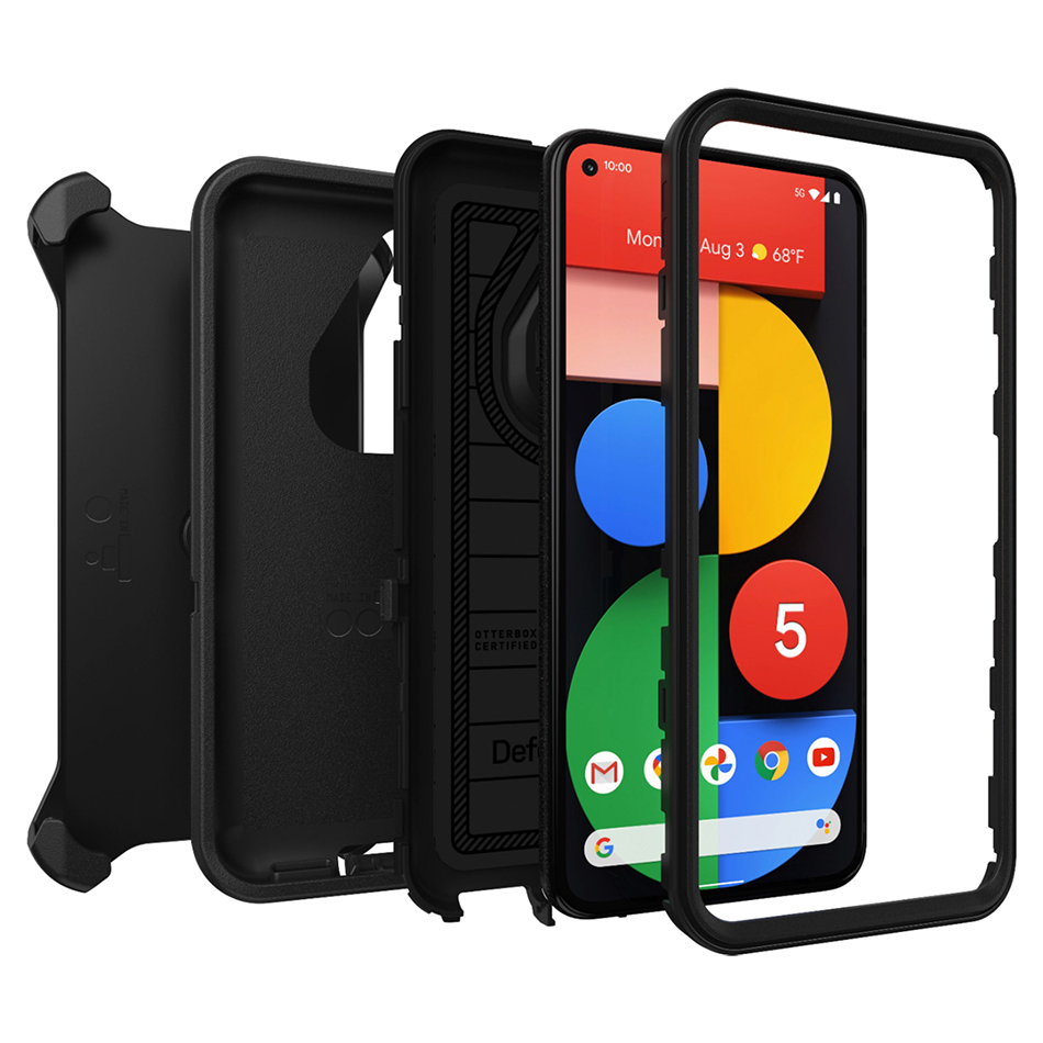 OtterBox Defender Shockproof Case for Google Pixel 5 (Black)