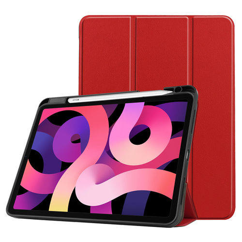 Trifold Sleep/Wake Smart Case & Stand for Apple iPad Air (4th / 5th Gen) - Red