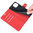 Leather Wallet Case & Card Holder Pouch for Apple iPhone 12 / 12 Pro - Red