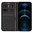 Leather Wallet Case & Card Holder Pouch for Apple iPhone 12 Pro Max - Black
