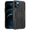 Dual Layer Rugged Tough Case & Stand for Apple iPhone 12 Pro Max - Black