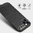 Flexi Slim Carbon Fibre Case for Apple iPhone 12 / 12 Pro - Brushed Black