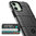 Anti-Shock Grid Texture Shockproof Case for Apple iPhone 12 Mini - Black