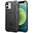 Anti-Shock Grid Texture Shockproof Case for Apple iPhone 12 Mini - Black