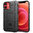 Anti-Shock Grid Texture Shockproof Case for Apple iPhone 12 / 12 Pro - Black