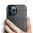 Anti-Shock Grid Texture Shockproof Case for Apple iPhone 12 Pro Max - Black