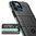 Anti-Shock Grid Texture Shockproof Case for Apple iPhone 12 Pro Max - Black