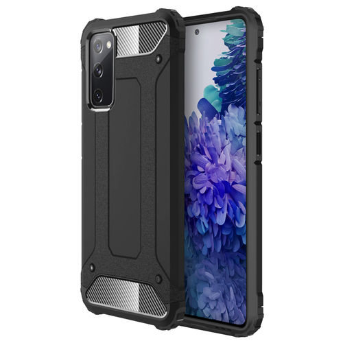 Military Defender Tough Shockproof Case for Samsung Galaxy S20 FE 5G - Black