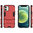Slim Armour Tough Shockproof Case & Stand for Apple iPhone 12 Mini - Red