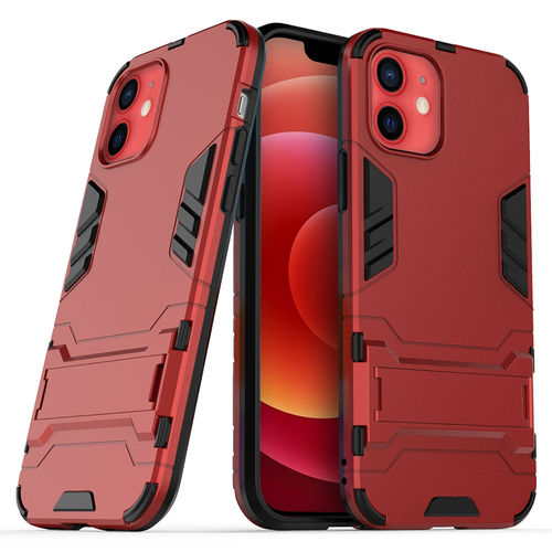 Slim Armour Tough Shockproof Case for Apple iPhone 12 / 12 Pro - Red