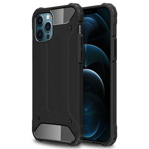 Military Defender Tough Shockproof Case for Apple iPhone 12 Pro Max - Black