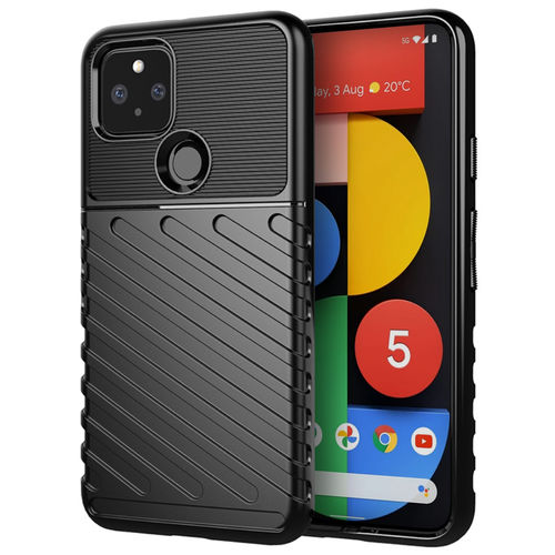 Flexi Thunder Shockproof Case for Google Pixel 5 - Black (Texture)