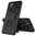 Dual Layer Rugged Tough Case & Stand for Google Pixel 5 - Black