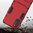 Slim Armour Tough Shockproof Case & Stand for Oppo Reno4 5G - Red