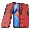 Slim Armour Tough Shockproof Case & Stand for Oppo Reno4 5G - Red