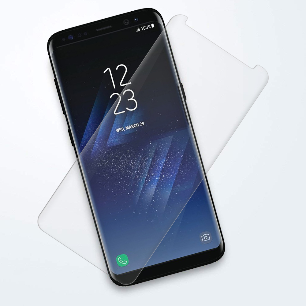 UV Liquid 3D Curved Tempered Glass Screen Protector for Samsung Galaxy S8+