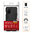 Slim Armour Tough Shockproof Case & Stand for OnePlus 8T - Black