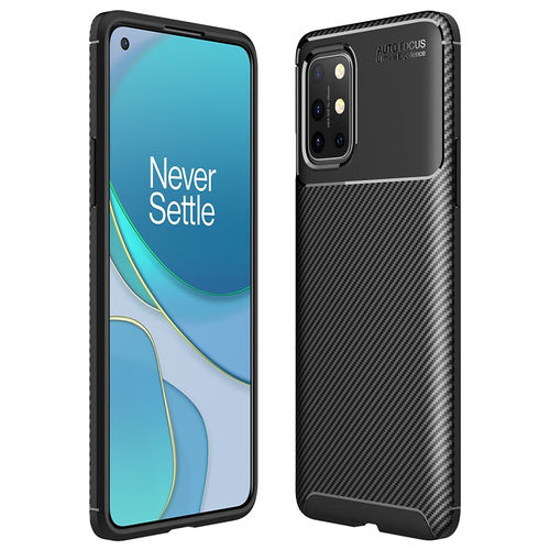 Flexi Slim Carbon Fibre Case for OnePlus 8T - Black (Pattern)